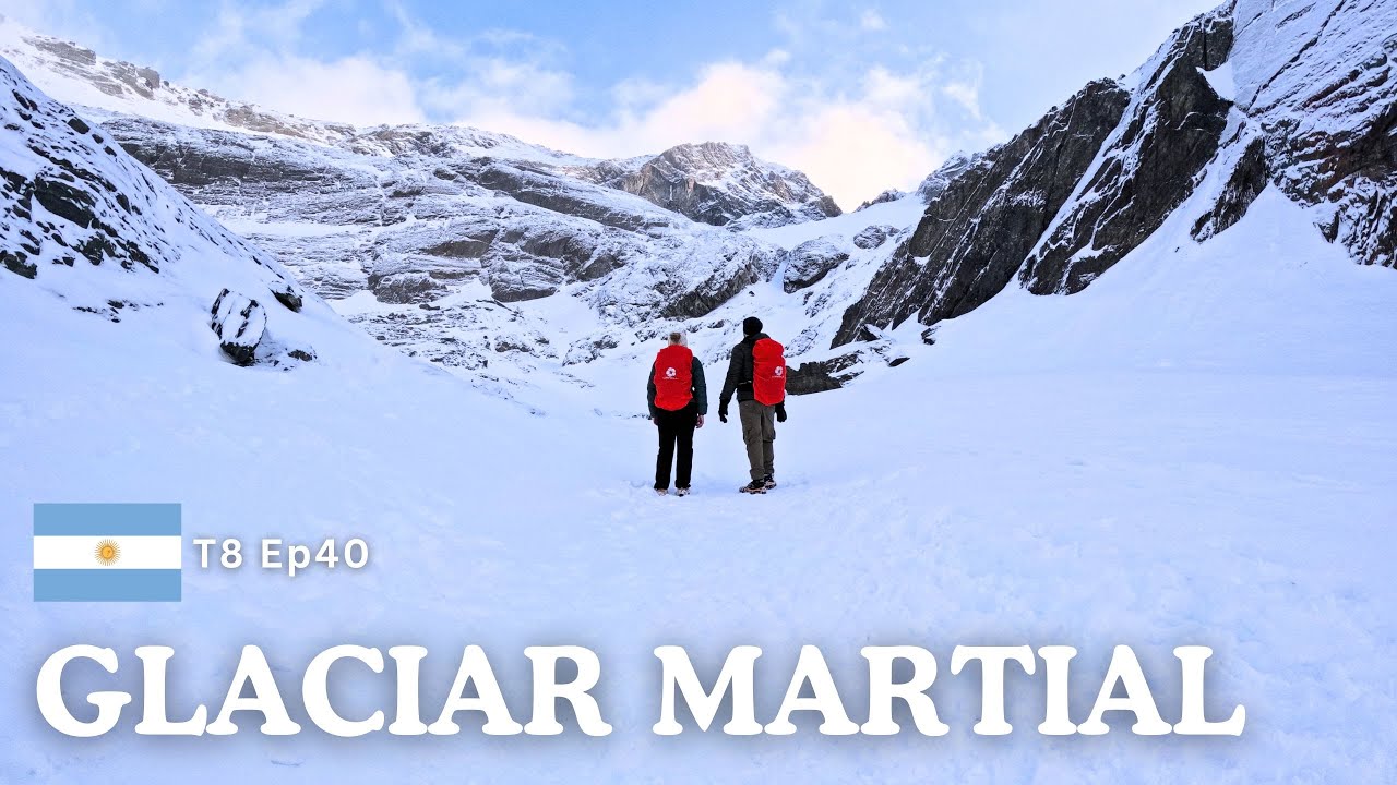 São momentos assim que fazem TUDO VALER À PENA | Glaciar Martial em Ushuaia no INVERNO - T8 Ep40