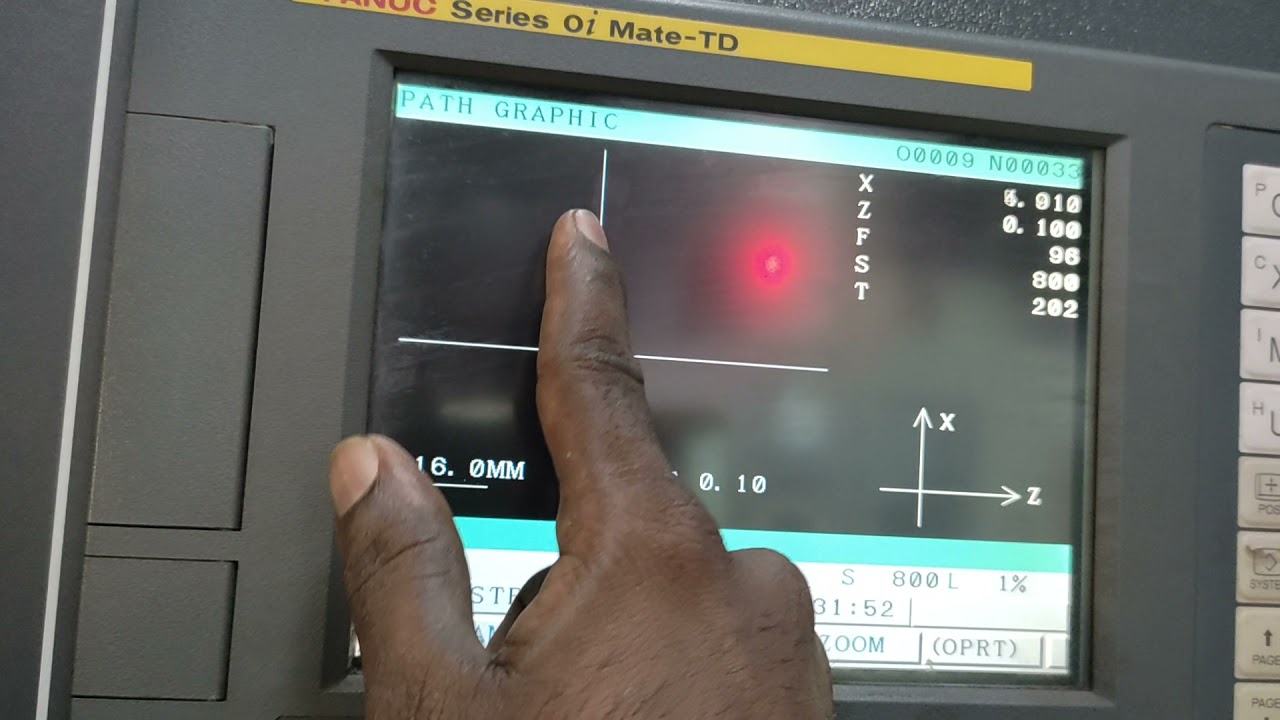 CNC turning Graph setting