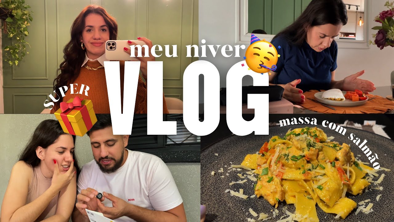 VLOG - meu aniversário, arroz doce com paçoca, massa a toscana, MUITOS presentes e mais!
