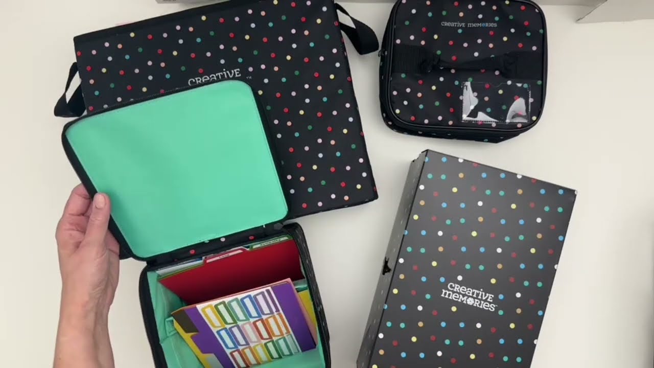 Scrapbook Storage Solutions: Rainbow Dots Organizers & Rainbow Pens Bundle by Creative Memories