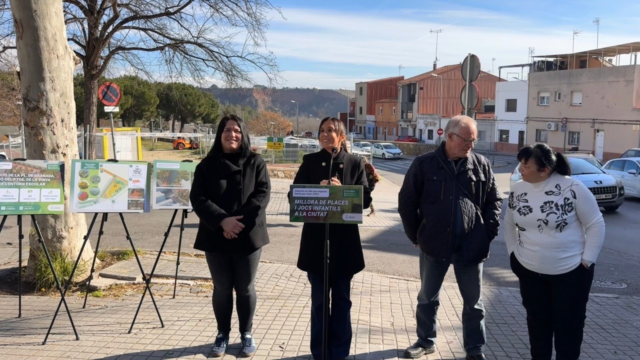 En marxa la renovació de la plaça de Granada de Sabadell