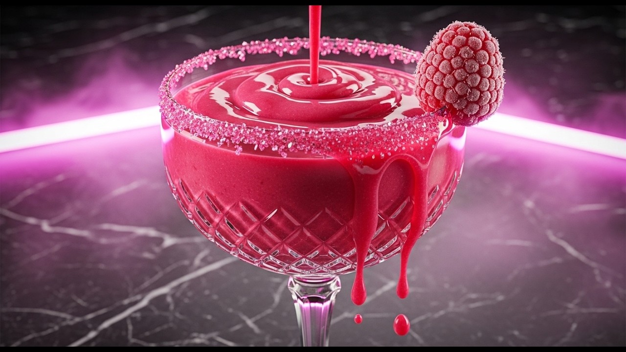 8K ASMR: The $1000 Crystal Raspberry Milkshake | Extreme Luxury Dessert Recipe