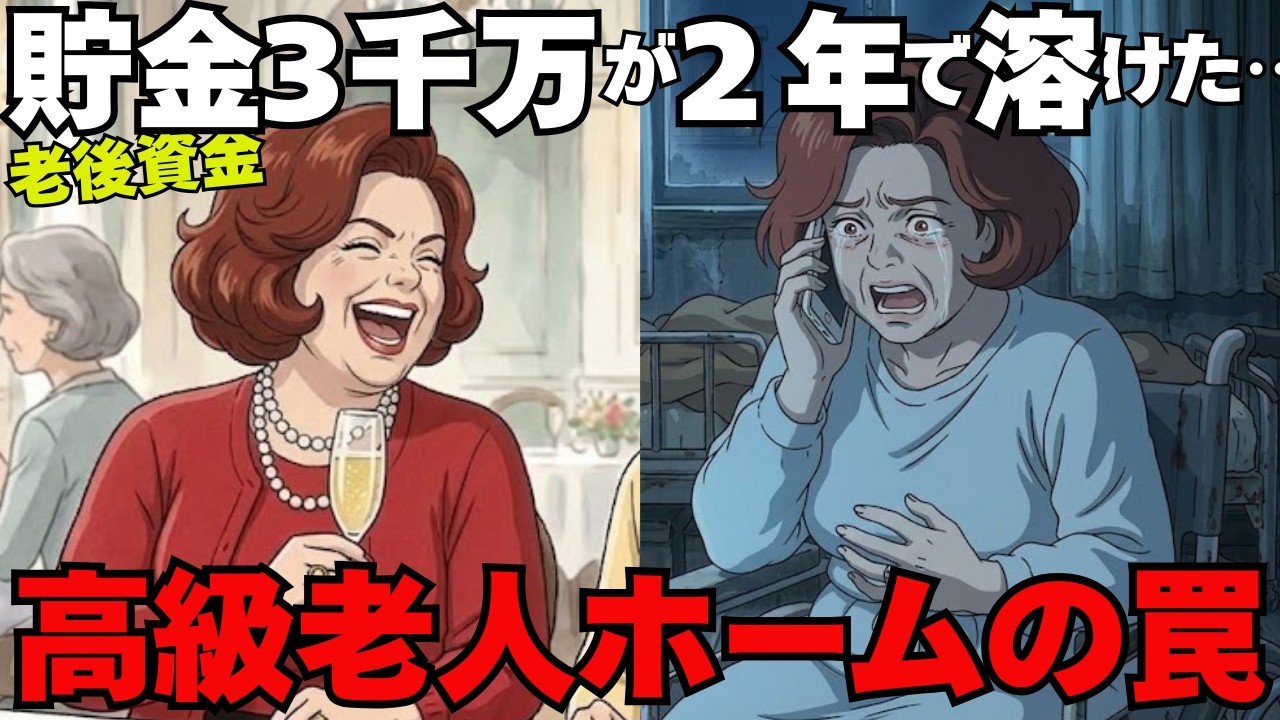 【老後破産】貯金3000万が一瞬で溶ける…高級老人ホーム「90日の罠」と見栄を張った女の残酷すぎる末路|因果応報|