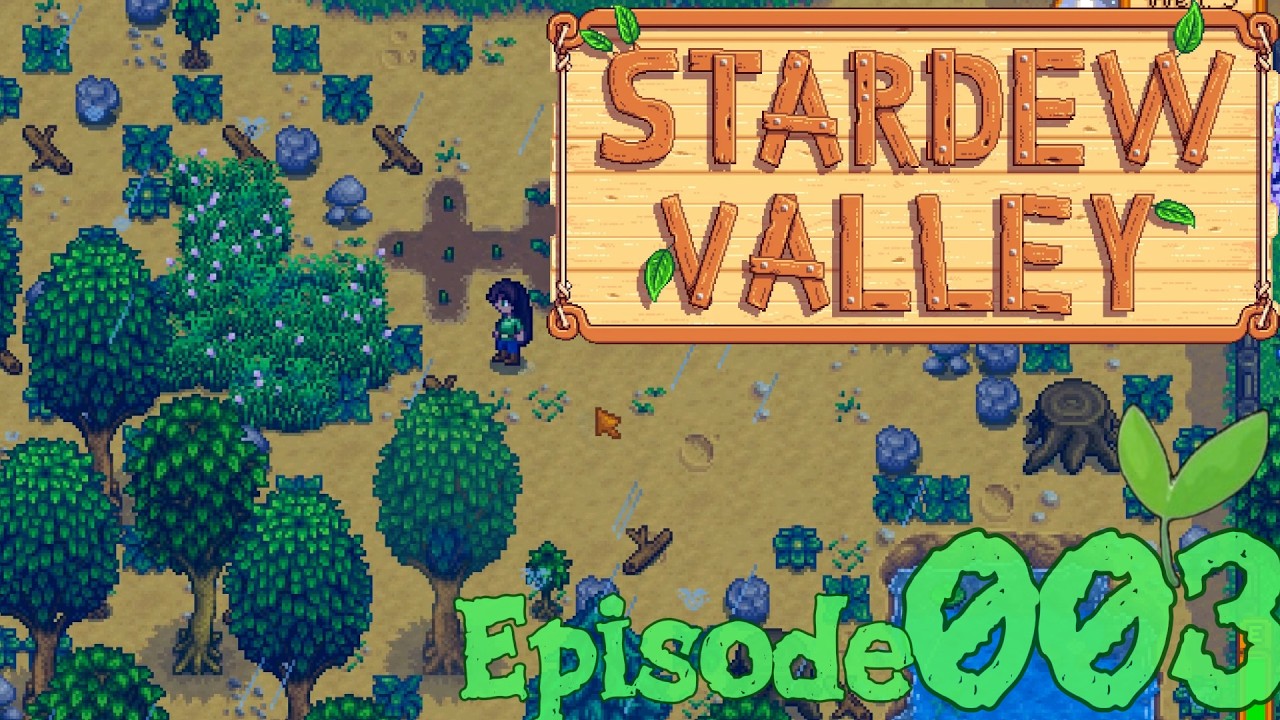 Wet Rainy Day🌱Stardew Valley! - Episode 3