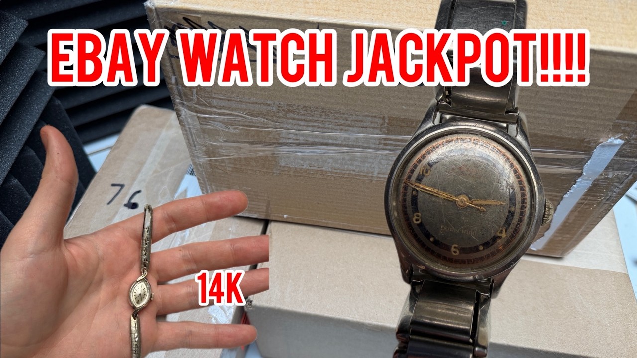 eBay Watch Lot Gamble: I Just Found a 14K Gold Omega!