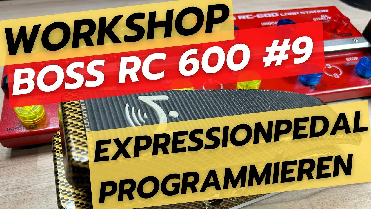 Boss RC 600 - Expressionpedal / Volumepedal anschließen