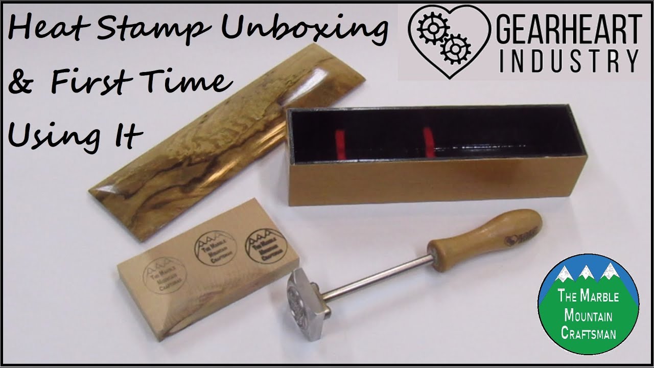 GearHeart Industry Branding Iron Stamp - Unboxing & First Time Using
