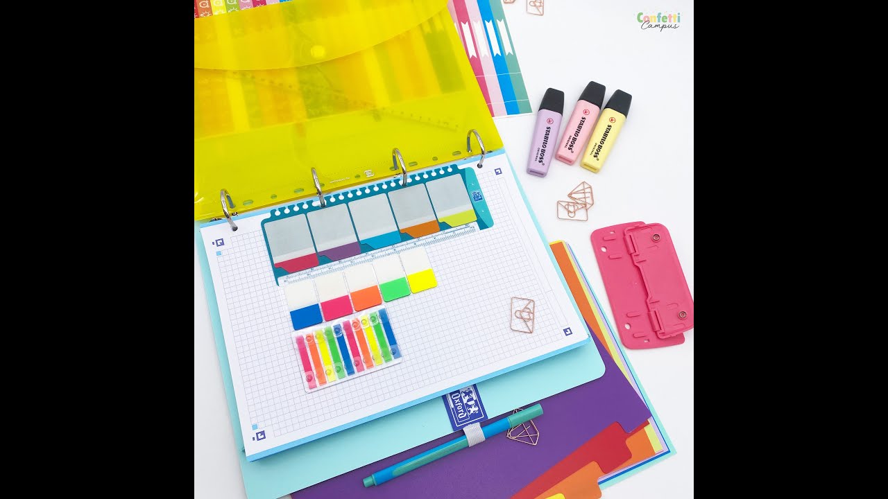 Le classeur, ce cahier parfait...Organise tes notes avec Confetti Campus