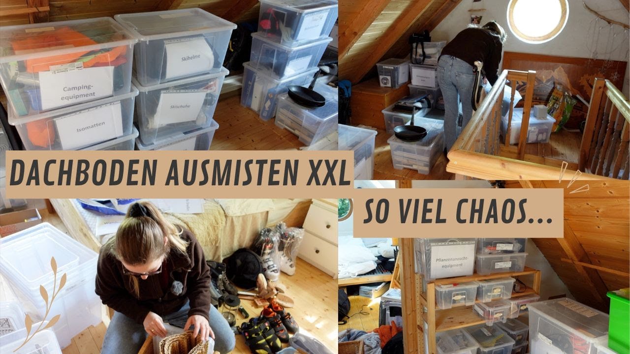 Dachboden ausmisten XXL | Entscheidungen treffen | Minimalismus | Chaos auf dem Dachboden beseitigen