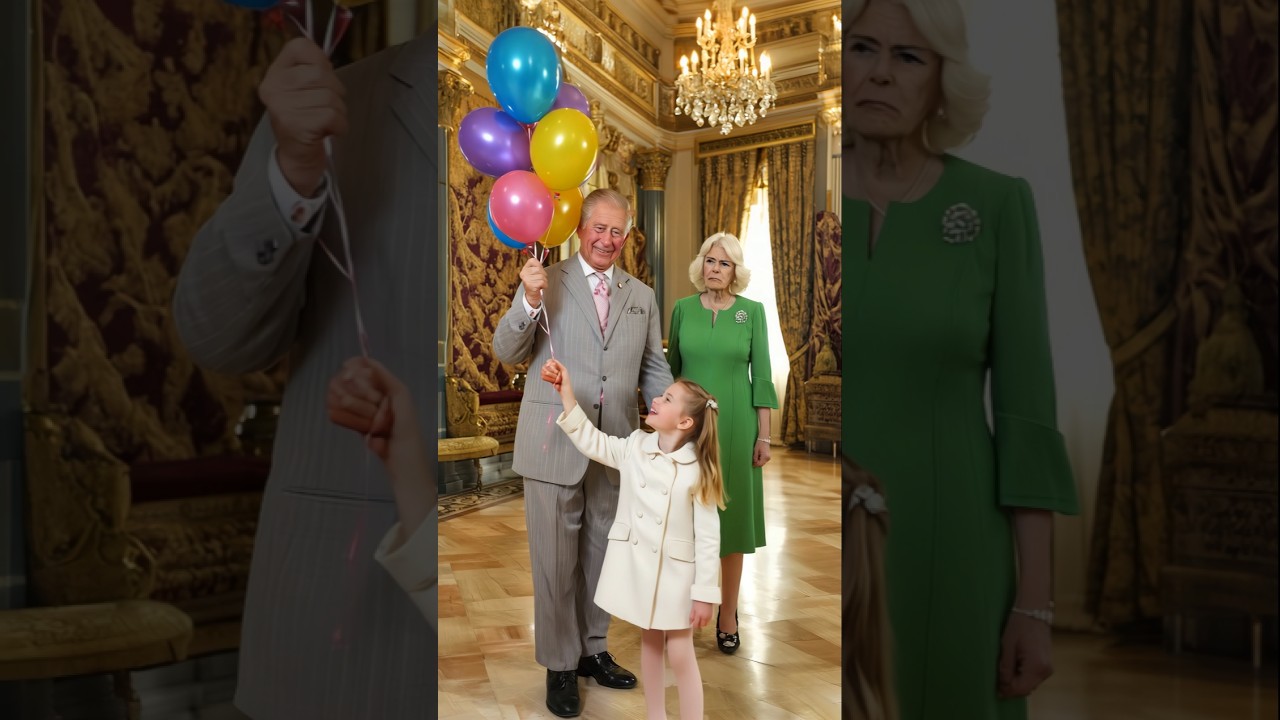 king Charles gift Balloon for Charlotte - Camilla so angry #kingcharles #camilla #princewilliam