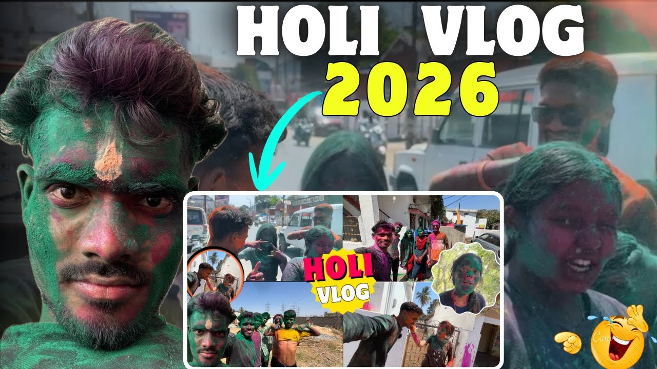 Happy holi wala vlog 2026 🤣🤣 || grand celebration 🎉 