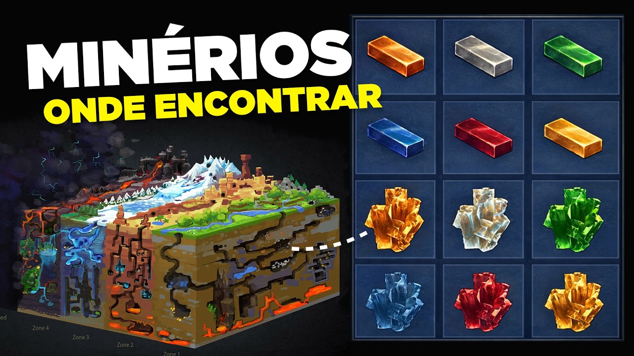 COMO ENCONTRAR TODOS OS MIN&Eacute;RIOS DO HYTALE e DICAS!