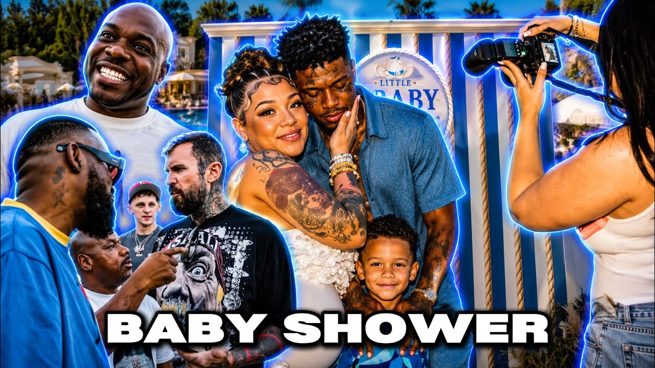 Blueface & Nevaeh&rsquo;s Baby Shower CELEBRATION! Wack 100, Adam22 & More Pull Up