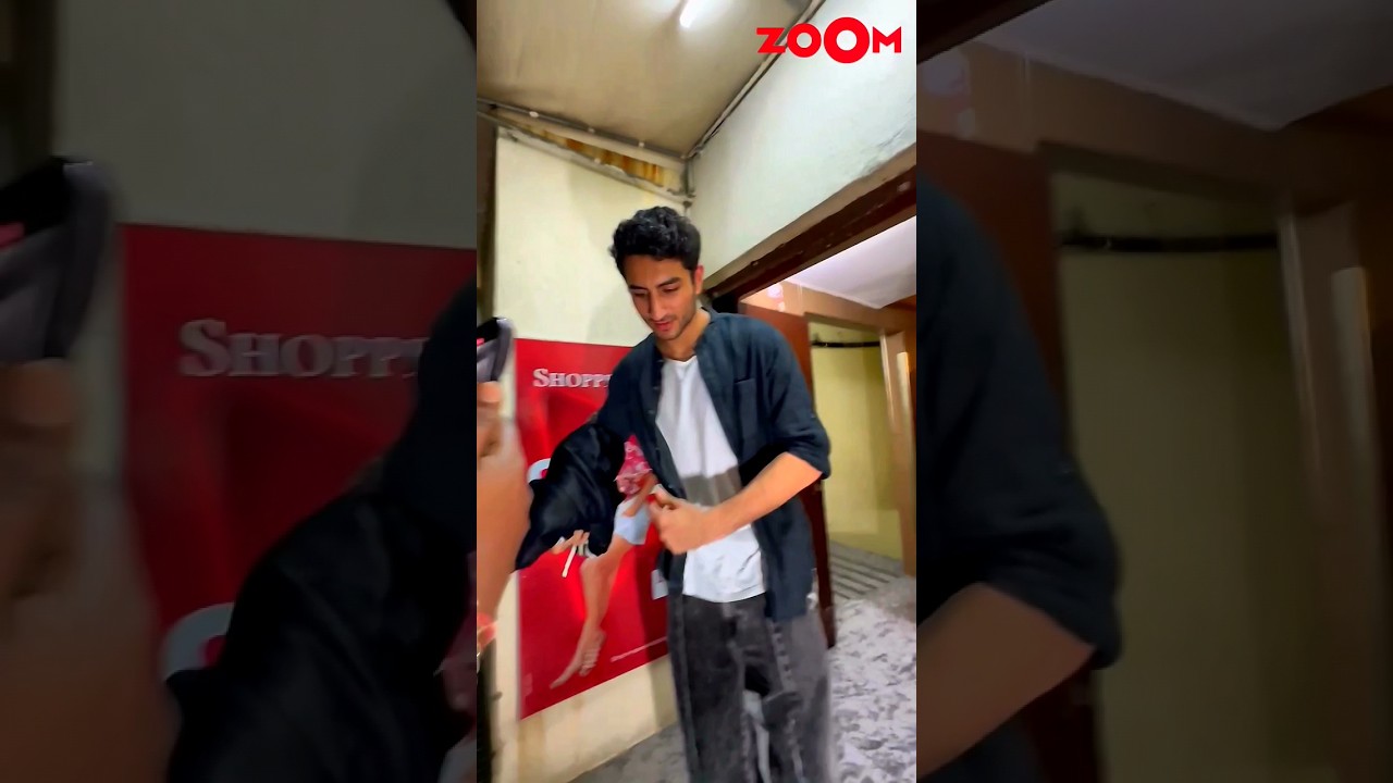 Ibrahim Ali Khan's FUN BANTER with paps after watching a movie #shorts #ibrahimalikhan