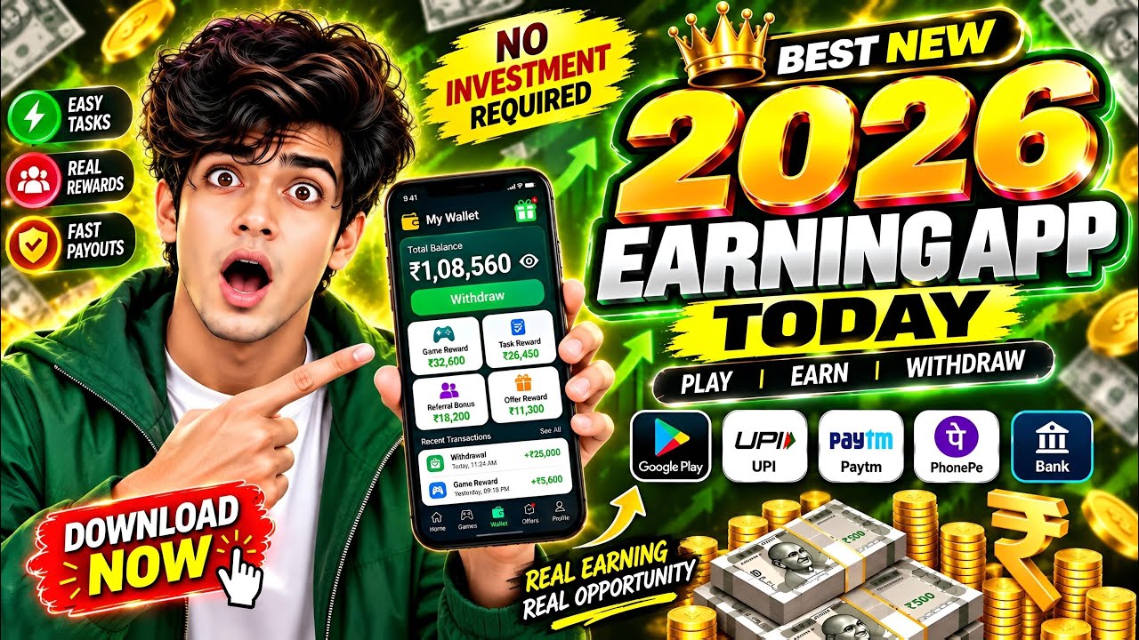 2026 BEST NEW EARNING APP TODAY | NEW LOOT OFFER TODAY | MONEY EARNING APPS | ONLINE EARNING APP