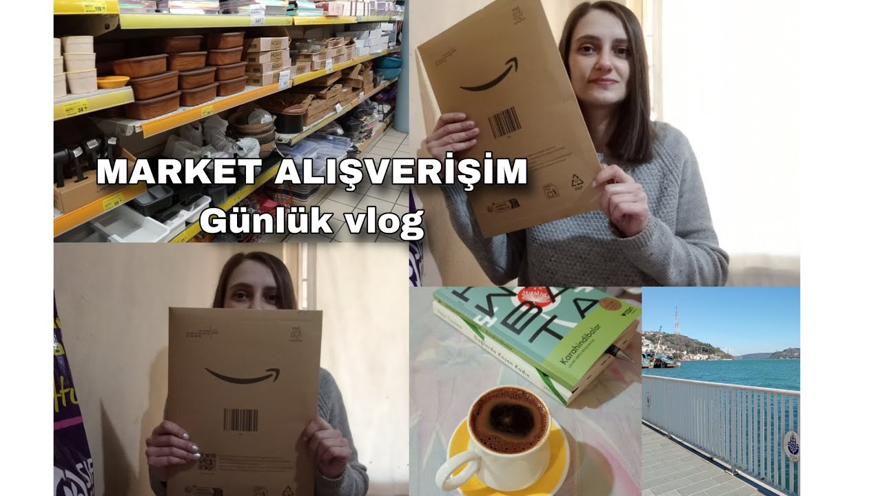 500'tl lik Market Alışverişim / Günlük vlog / kargo geldi ✨ #vlog #yenikitap #marketalışverişi 