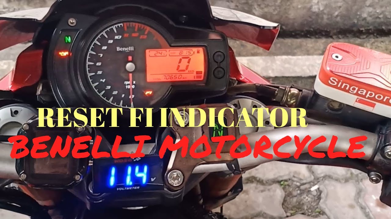 RESET FI INDICATOR ON BENELLI TNT600 BN600