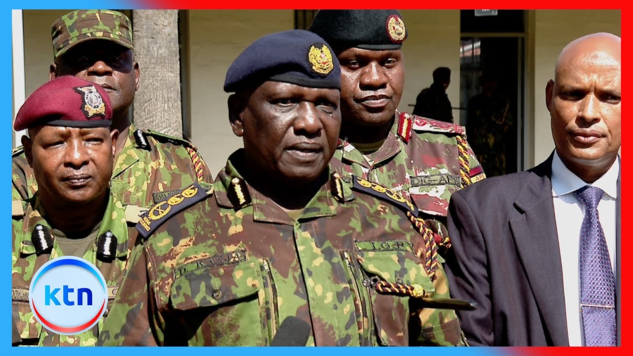 Inspector General Douglas Kanja commissions training of new police recruits in Embakasi
