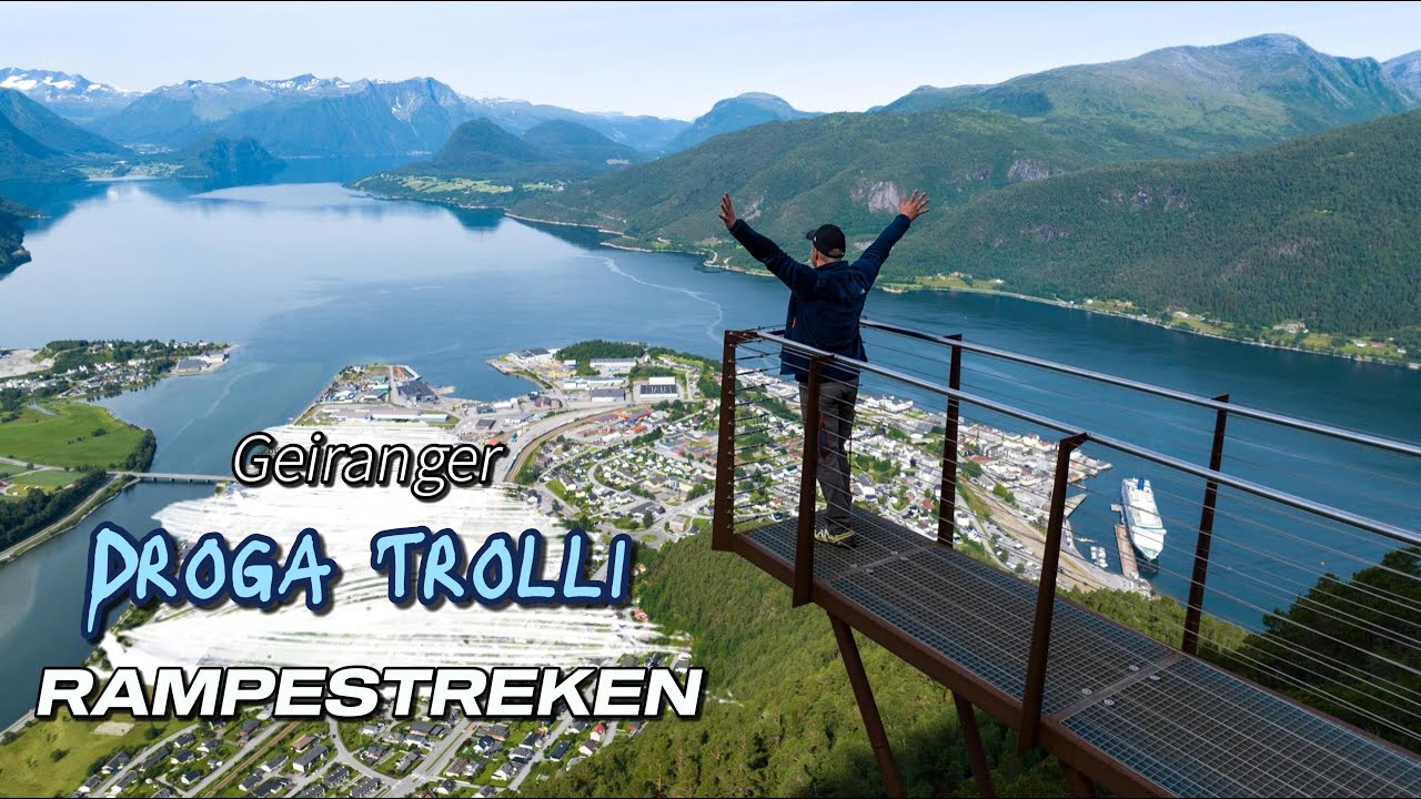 ZWIEDZAMY NORWEGIĘ || RAMPESTREKEN ||  ÅNDALSNES || GEIRANGER || TROLLSTIGEN || DRON 4K