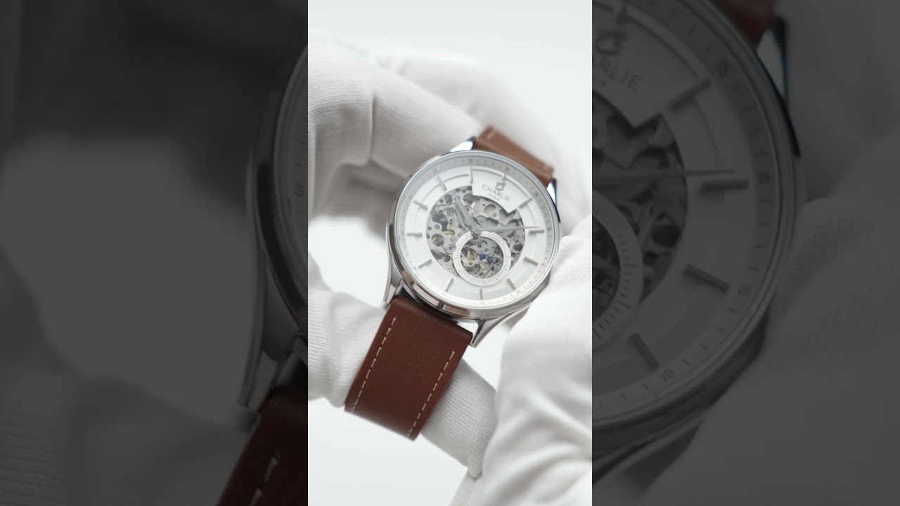 Montre automatique pour homme avec mouvement squelette - Charlie Paris