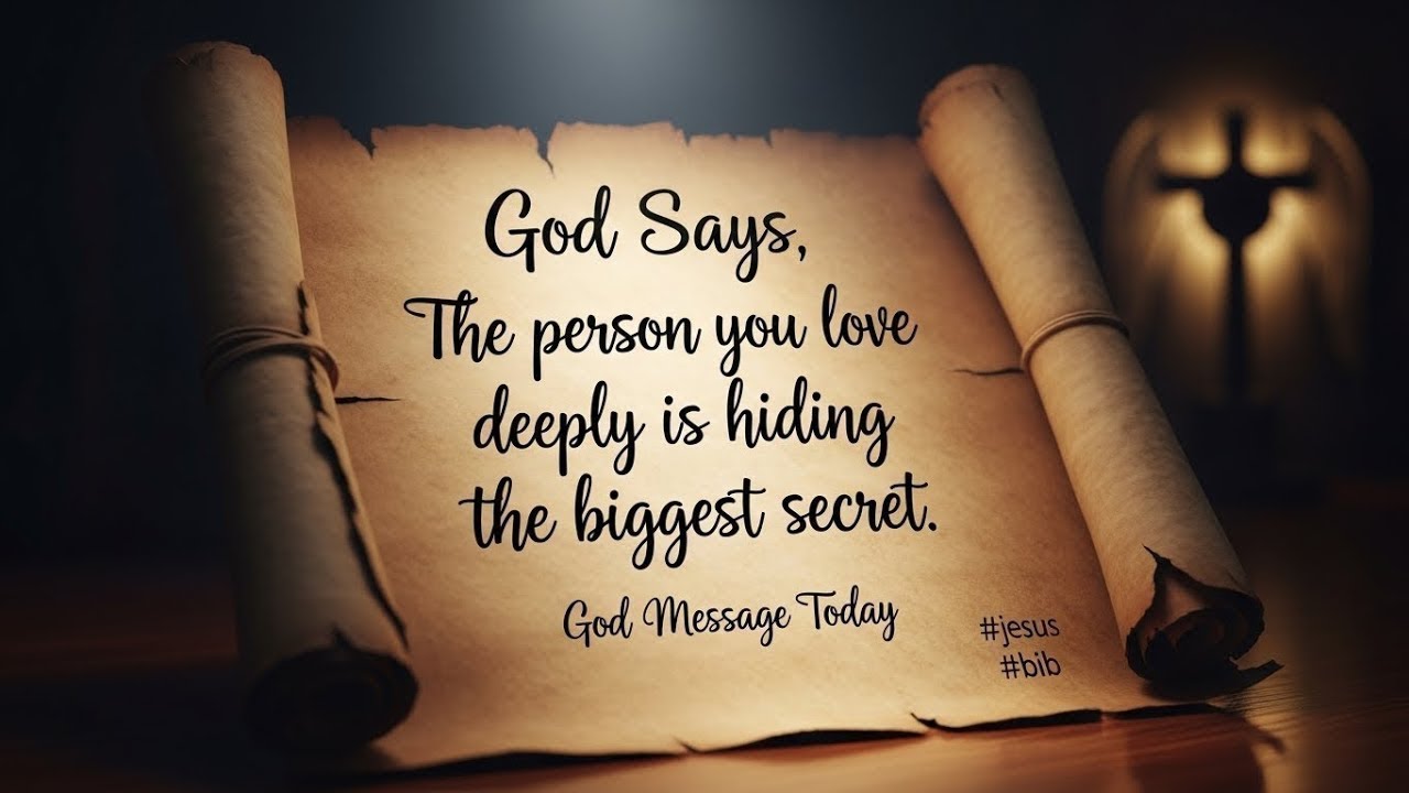 God Says, the person you love deeply is hiding the biggest secret God Message Today #jesus #biblever