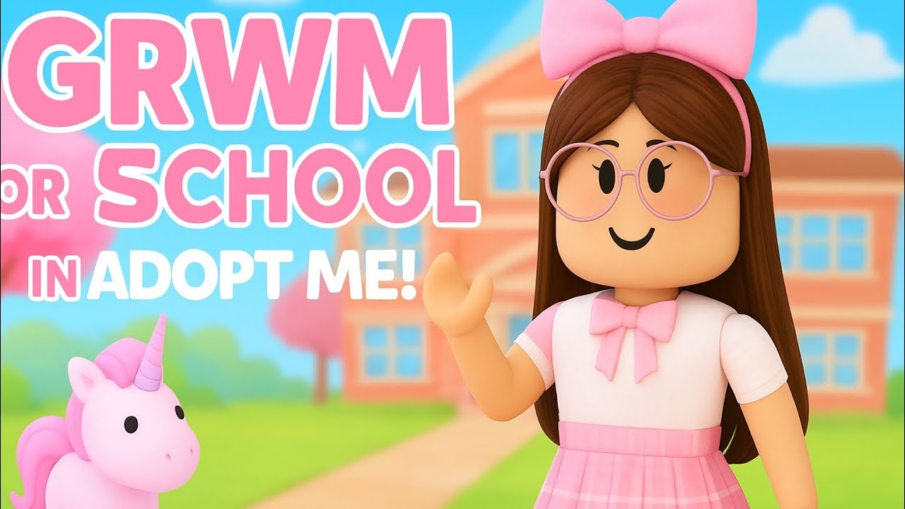 🎒 GRWM for School in Adopt Me 💗 | Aesthetic Morning Routine! 🌸