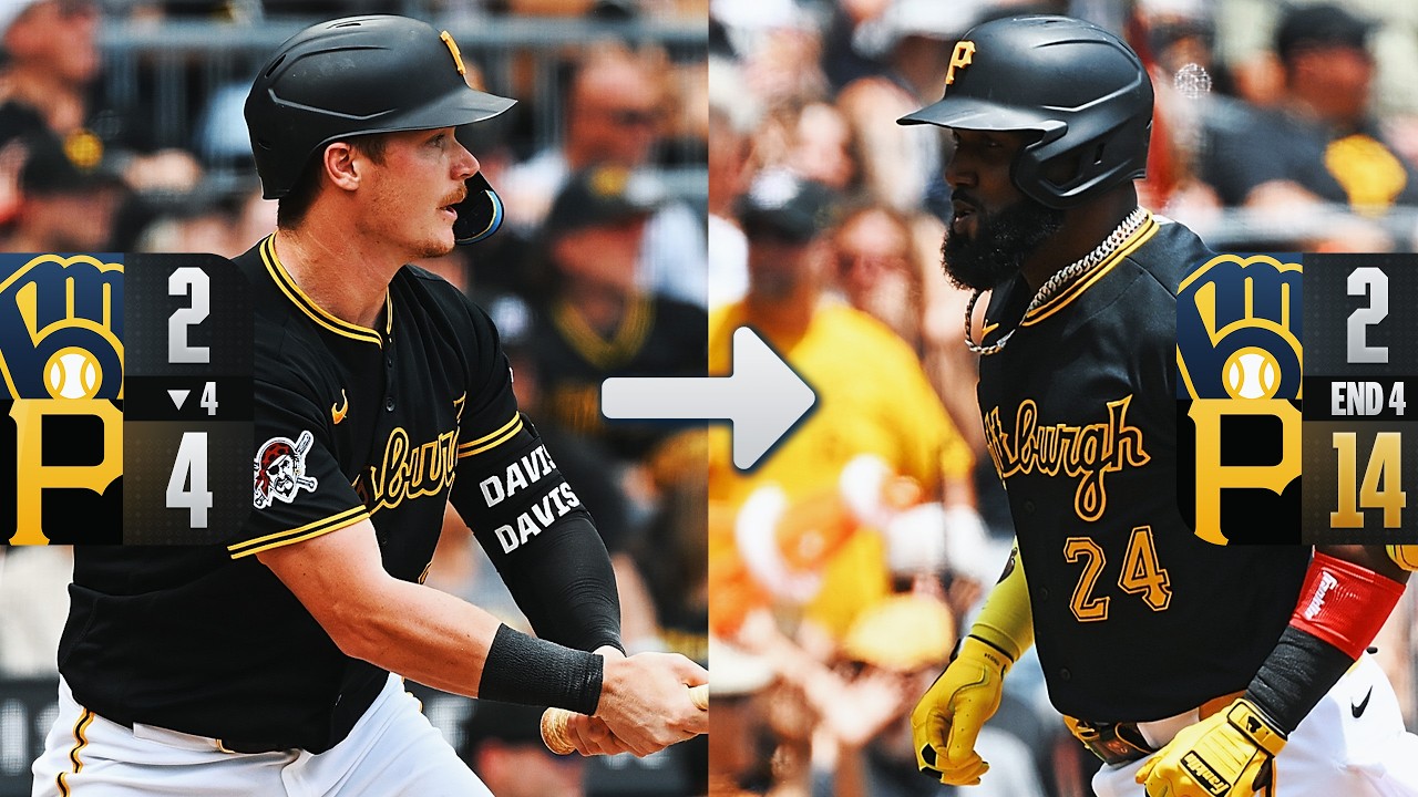 10-RUN INNING! Pirates GO OFF in 4th inning (7 runs before an out!) 🏴&zwj;☠️ | MLB Highlights