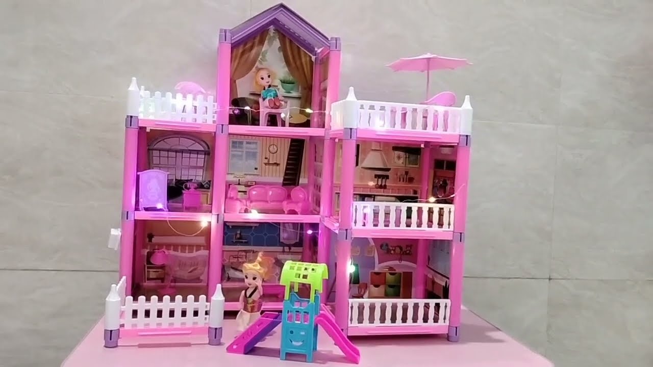 Merakit Rumah Boneka ||| DIY Assemble Game Dream Castle