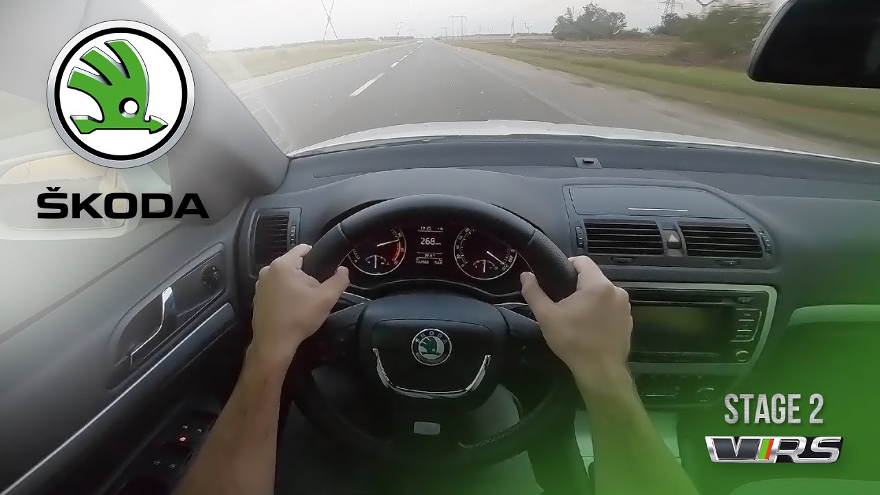 Максимальная скорость OCTAVIA RS | TopSpeed POV