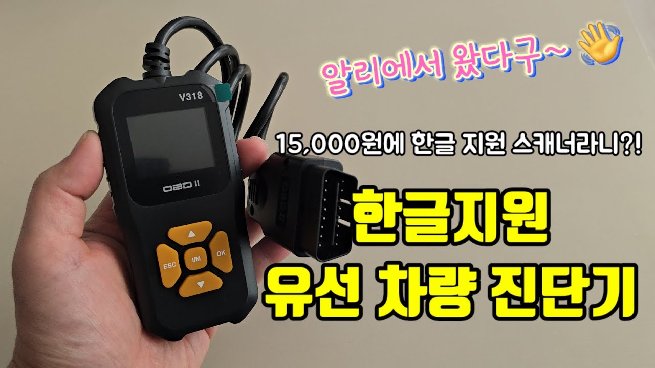 한글지원 차량 고장 진단 스캐너 v318 리뷰 (Multilingual supported vehicle failure diagnosis scanner v318 review)