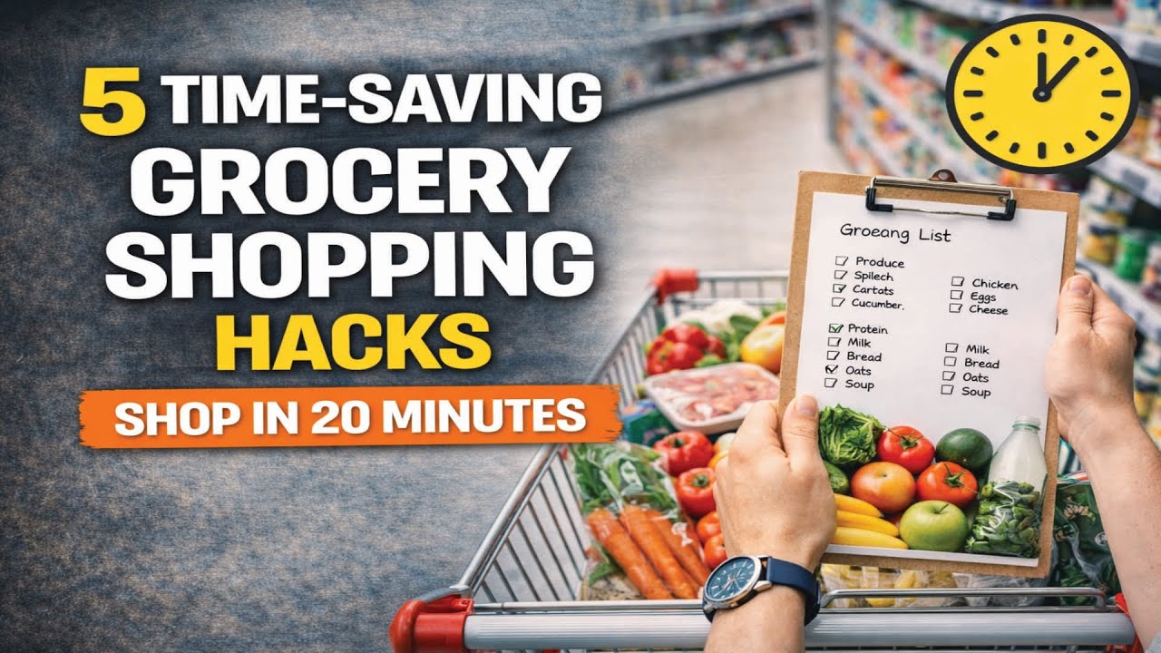 5 Time-Saving Grocery Shopping Hacks | Shop Smarter in Just 20 Minutes