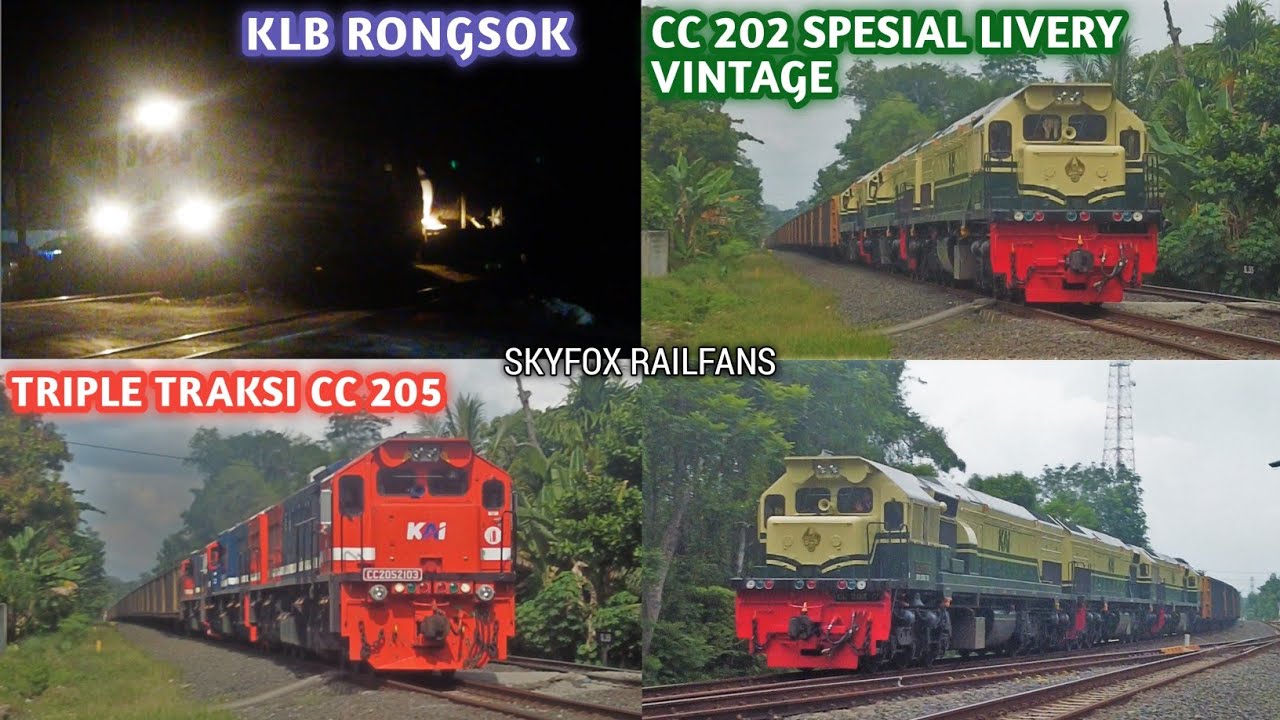 KLB Rongsok, Triple Traksi CC 205 & CC 202 Spesial Livery VINTAGE