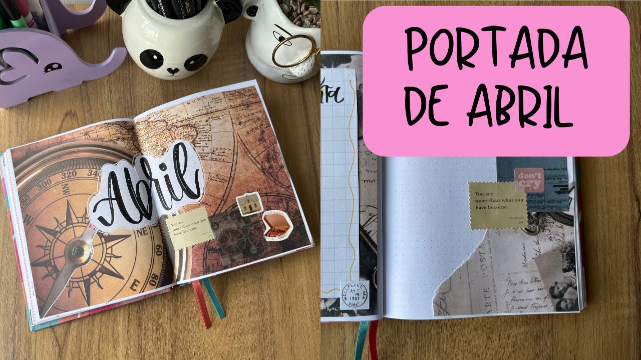 PORTADA DE ABRIL 2023 - Bullet Journal - Lettering