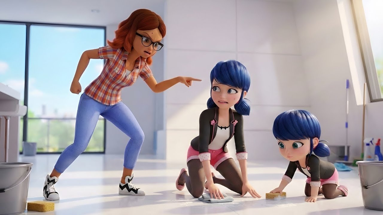 Baby Marinette gets punished😭 by Adrien, alya kidnapped Marinette😱. @AnimaxHunters @Mr.Otaku_Recap 