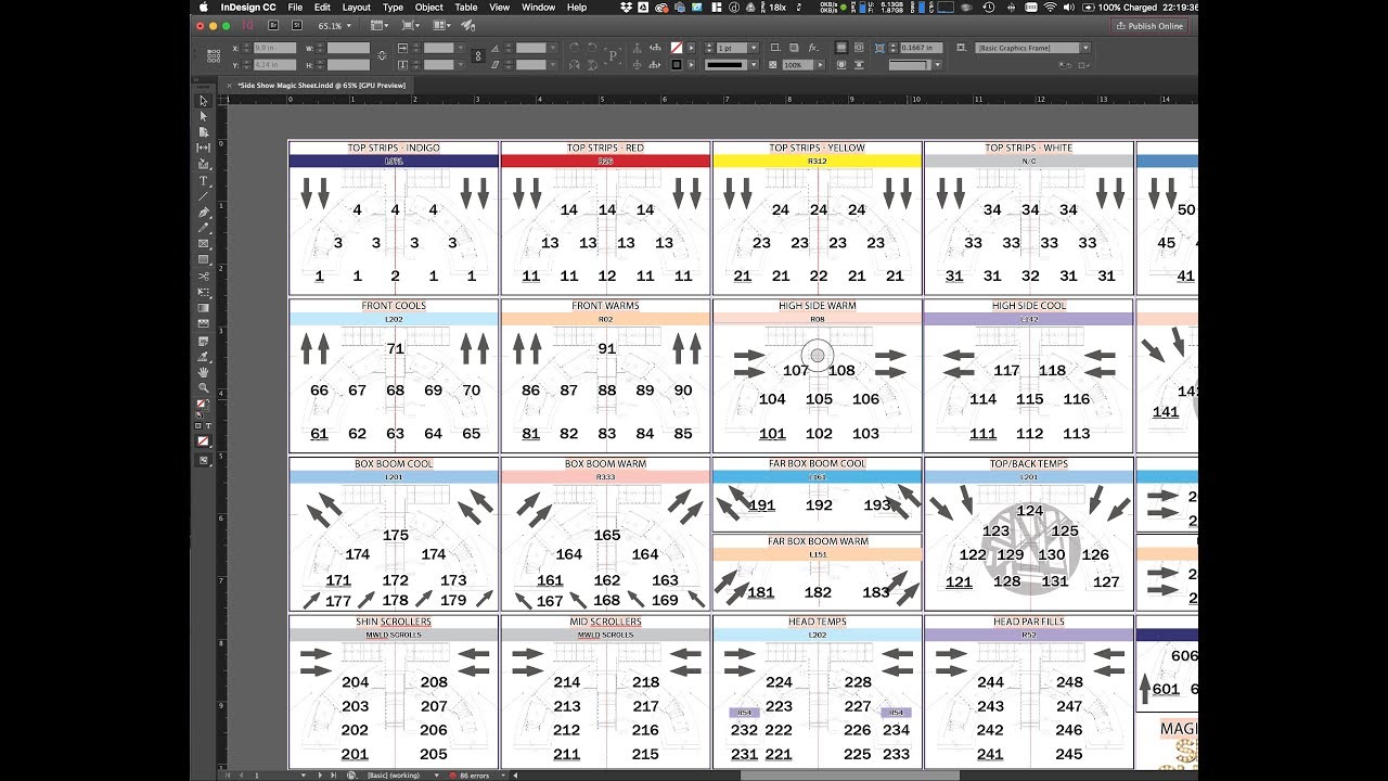Magic Sheets - Adobe InDesign
