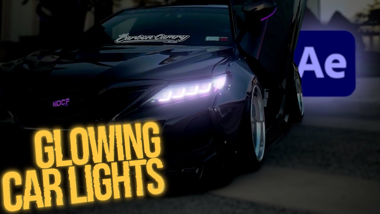 How To Make Car Lights Glow in After Effects