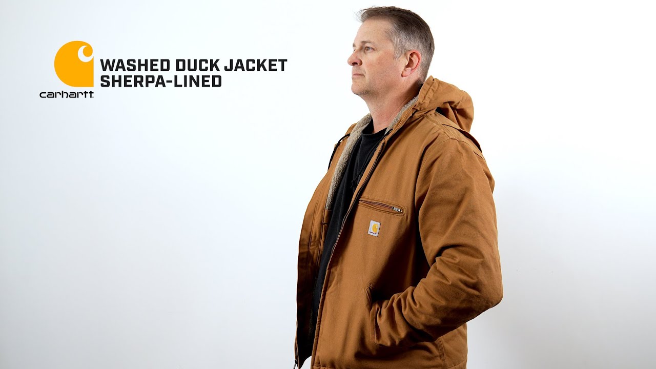 Carhartt 104392 - Washed Duck Jacket - Sherpa Lined
