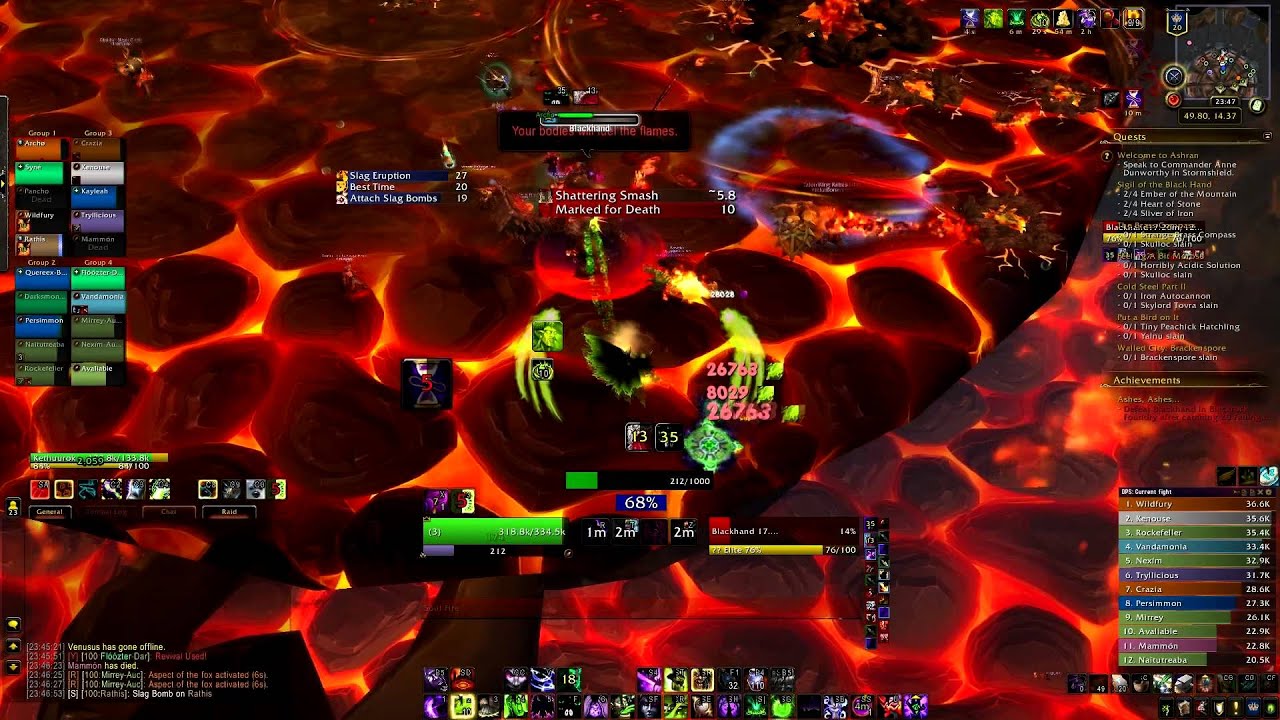 Blackhand Ashes, Ashes... Achievement Warlock POV Intuition Guild