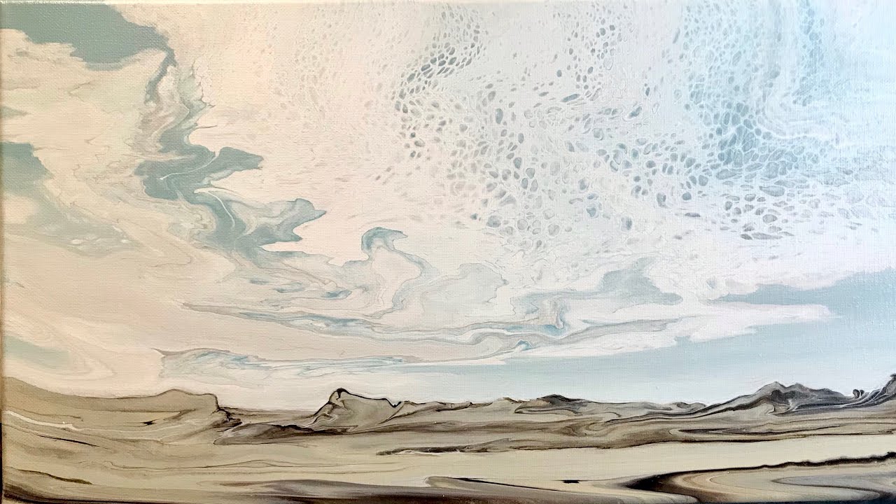 Fluid Art Landscape #2 Emilie Mayer