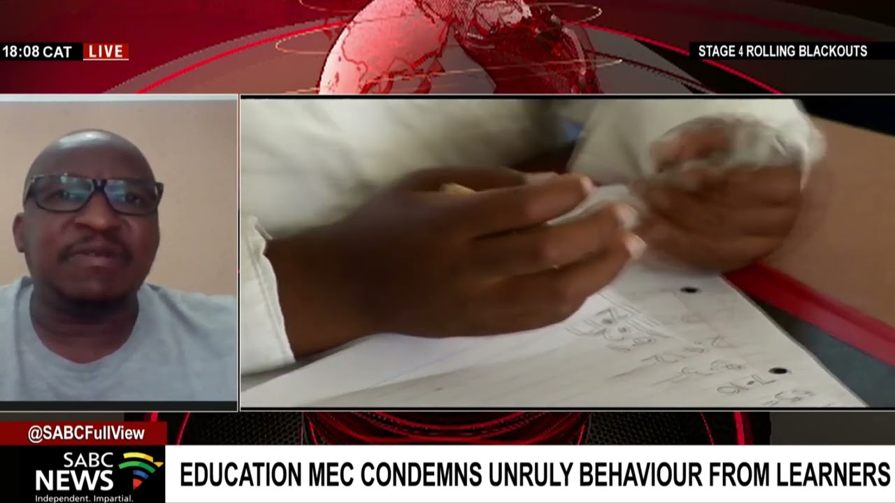Gauteng Education MEC Chiloane condemns unruly behaviour from learners