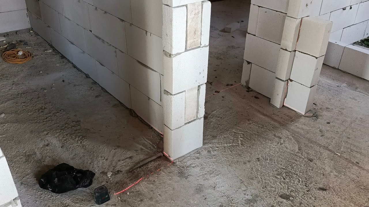 ÇELİK EVDE GAZ BETON LAZER TERAZİ İLE NASIL ÖRÜLÜR