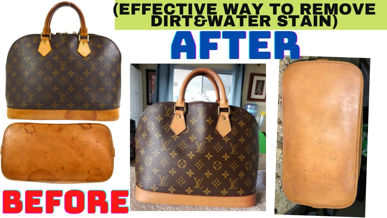 HOW TO CLEAN LOUIS VUITTON VACHETTA LEATHER ( EFFECTIVE WAY TO REMOVE DIRT &WATER STAIN)