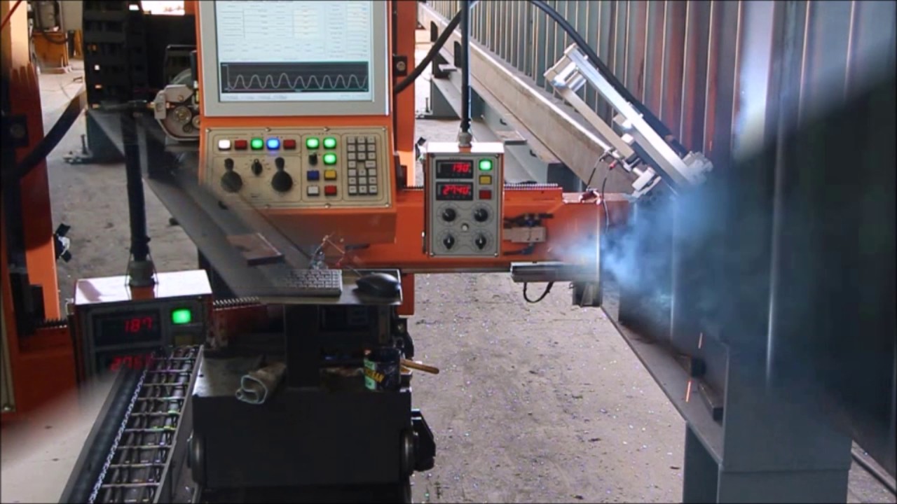 Corrugated web beam welding [CAW-2000](철골가공기계  형강가공기계 지오테크 / 티에스엠씨)