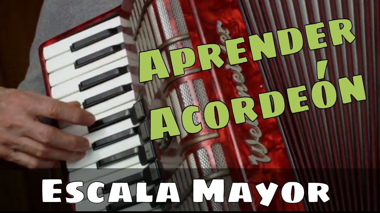 Clases de acordeón CLASE 8: La Escala Mayor,  su ejecución con la mano derecha