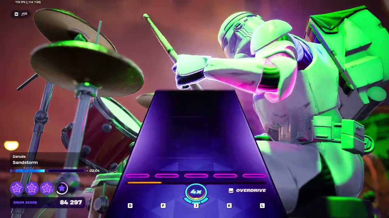 [Fortnite Festival] Darude - Sandstorm (Expert Drums Flawless)