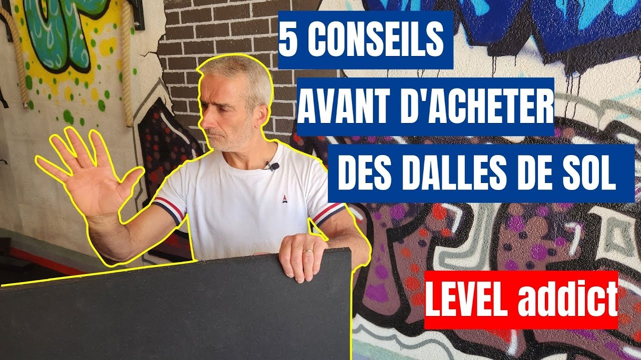 5 conseils avant d'acheter des dalles de sol en caoutchouc