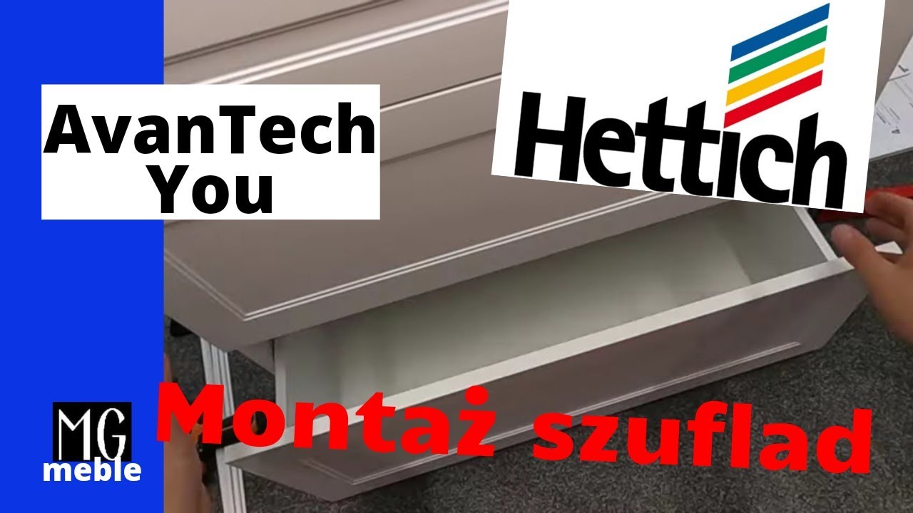 Montaż szuflad cienkościennych!