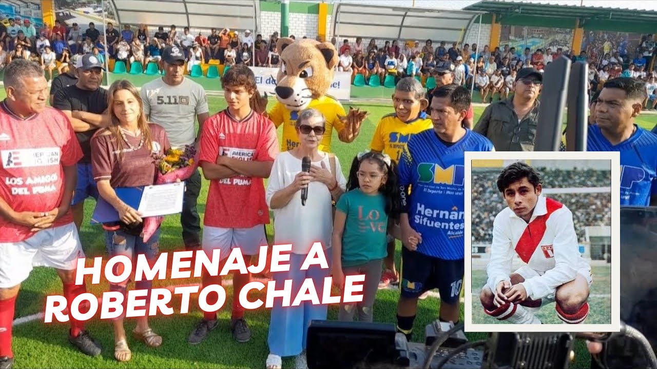 Se inauguró cancha Roberto Chale en San Martín de Porres. Asistió su familia