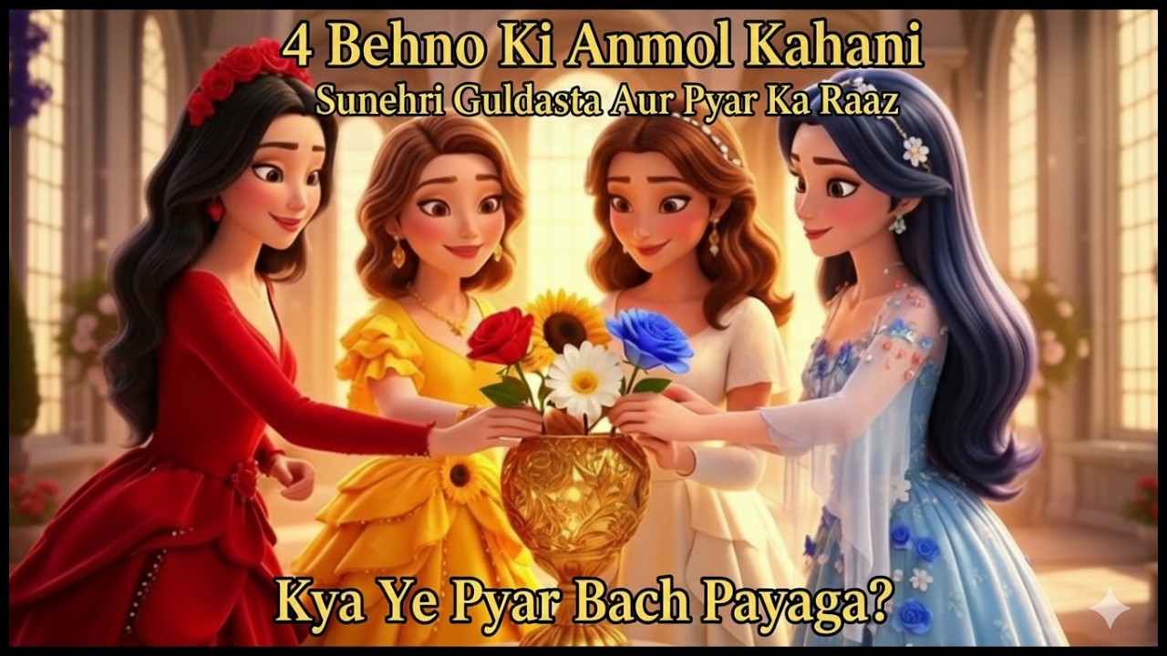 4 sisters story | 4 princess story | story on unity | emotional story| fairy tales | moral story
