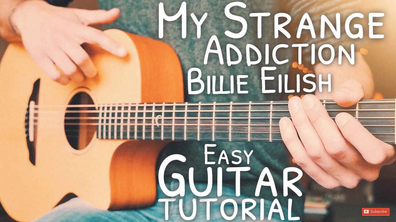 My Strange Addiction Billie Eilish Guitar Tutorial // My Strange Addiction Guitar // Lesson 